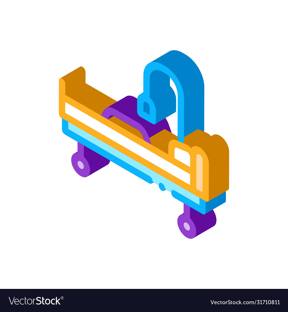 Median wheelchair isometric icon Royalty Free Vector Image