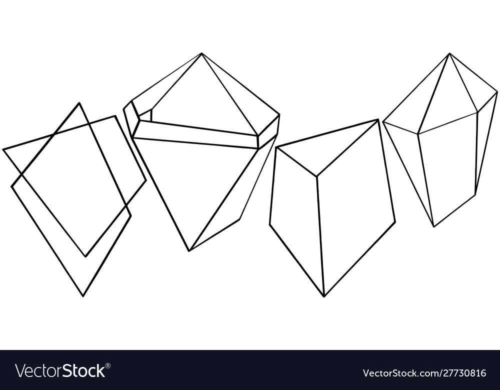 Geometric form isolated Royalty Free Vector Image