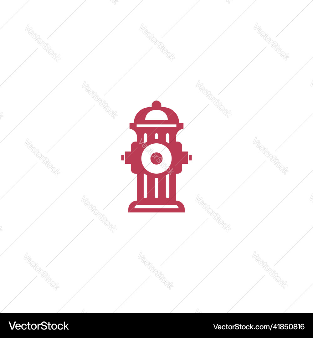 Hydrant icon logo design template Royalty Free Vector Image