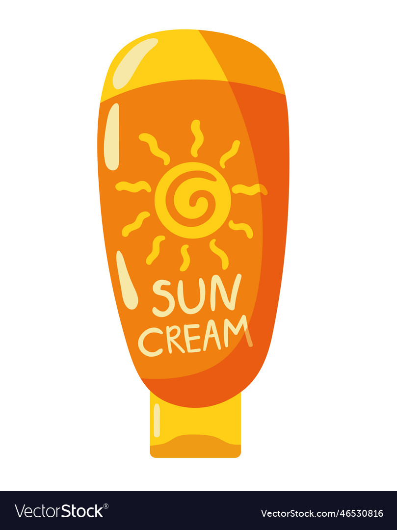 Suntan lotion icon Royalty Free Vector Image - VectorStock