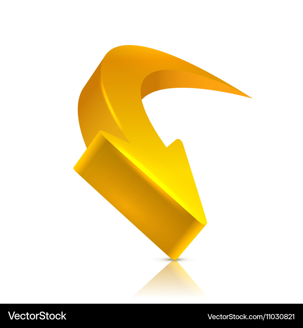 Arrow 3d Royalty Free Vector Image - VectorStock