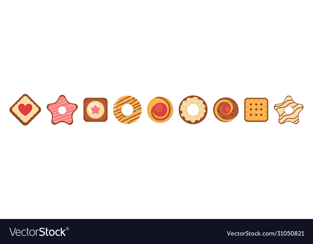 Biscuit bread cookies Royalty Free Vector Image