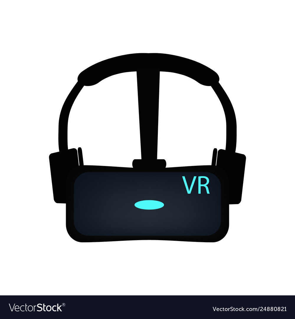 Vr glasses on isolated Royalty Free Vector Image