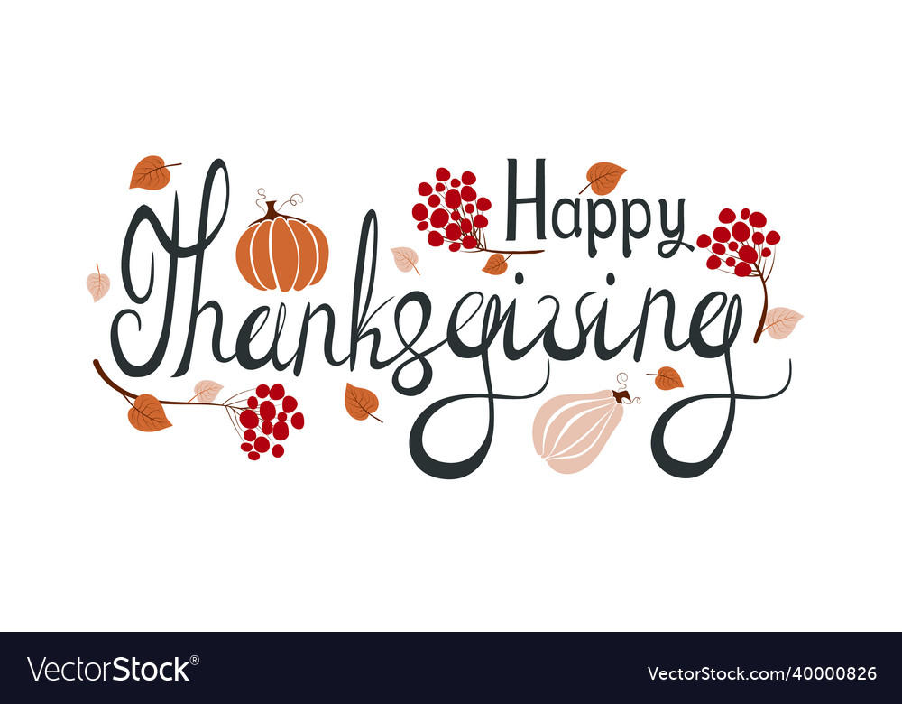 Happy thanksgiving Royalty Free Vector Image - VectorStock