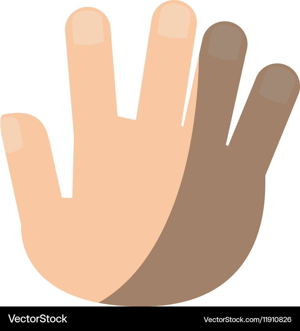 Isolated human hand design Royalty Free Vector Image