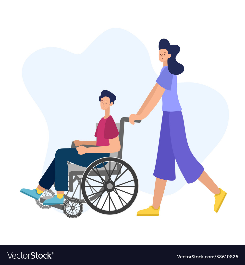 People with disabilities Royalty Free Vector Image