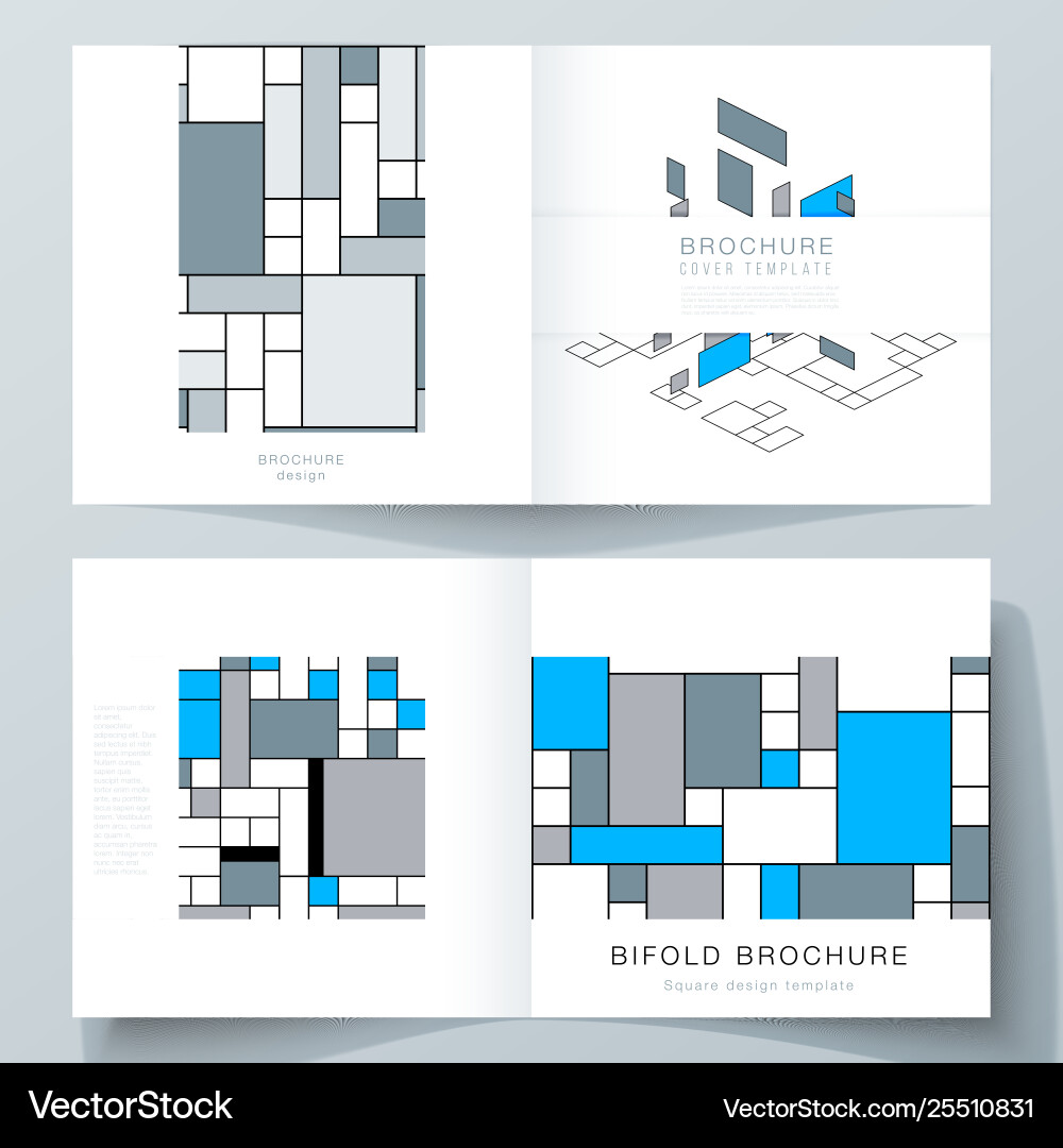 Layout two covers templates Royalty Free Vector Image