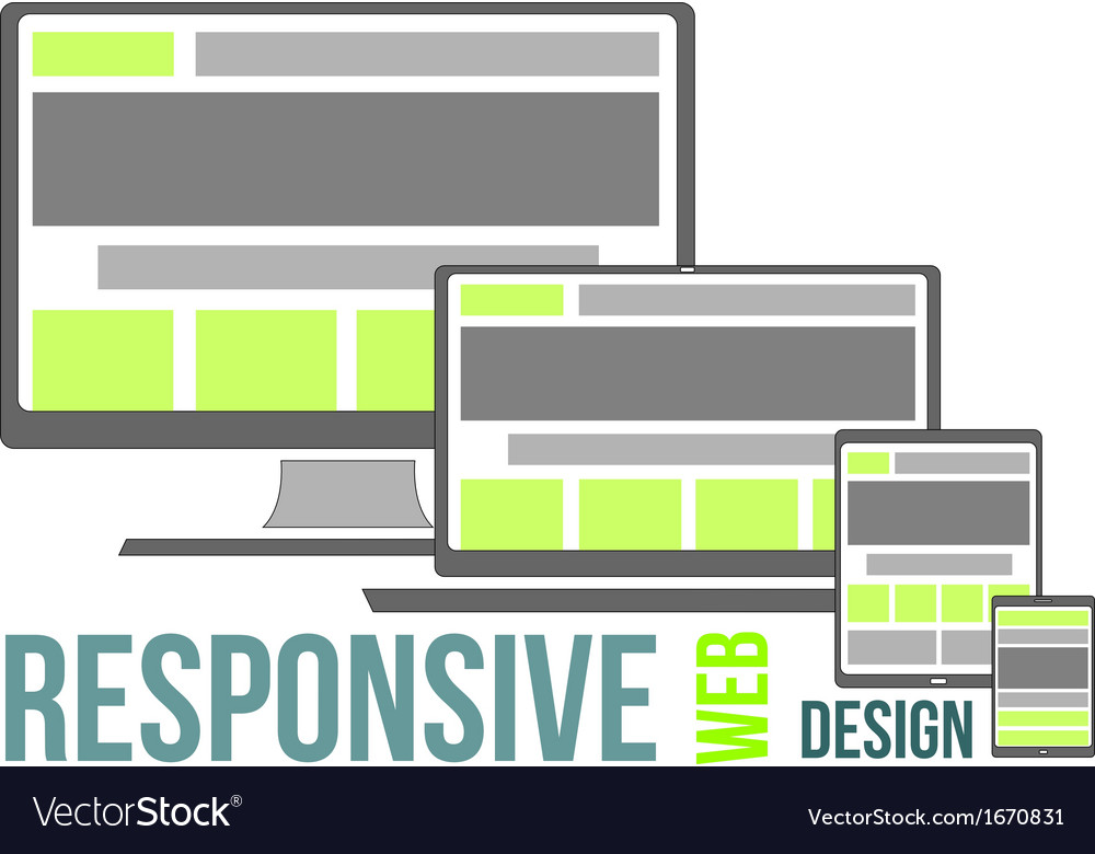 Responsive web design Royalty Free Vector Image