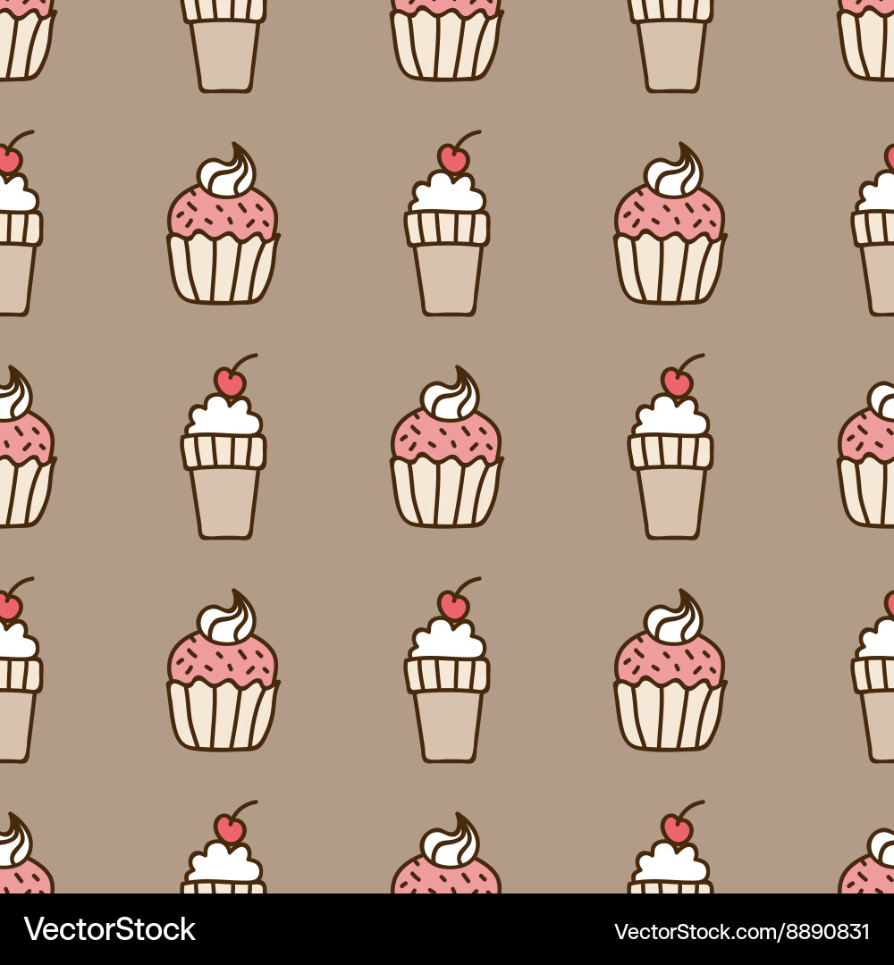 Seamless summer background hand drawn pattern Vector Image