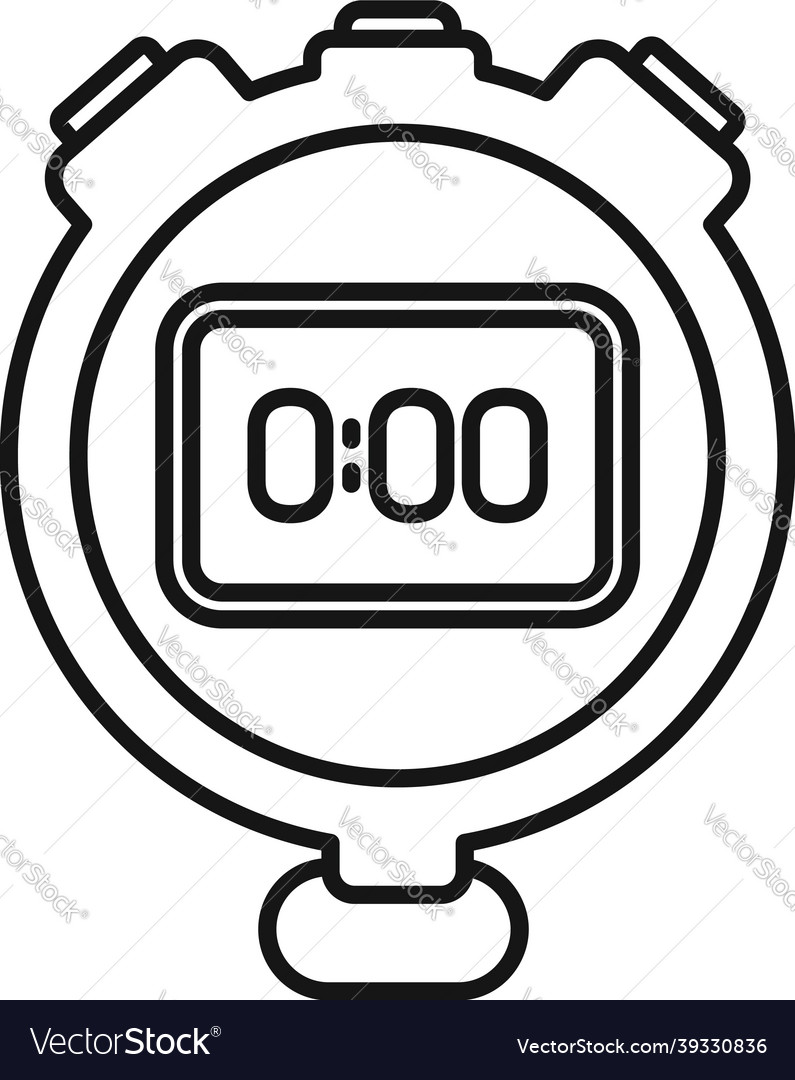 Stop time icon Royalty Free Vector Image - VectorStock