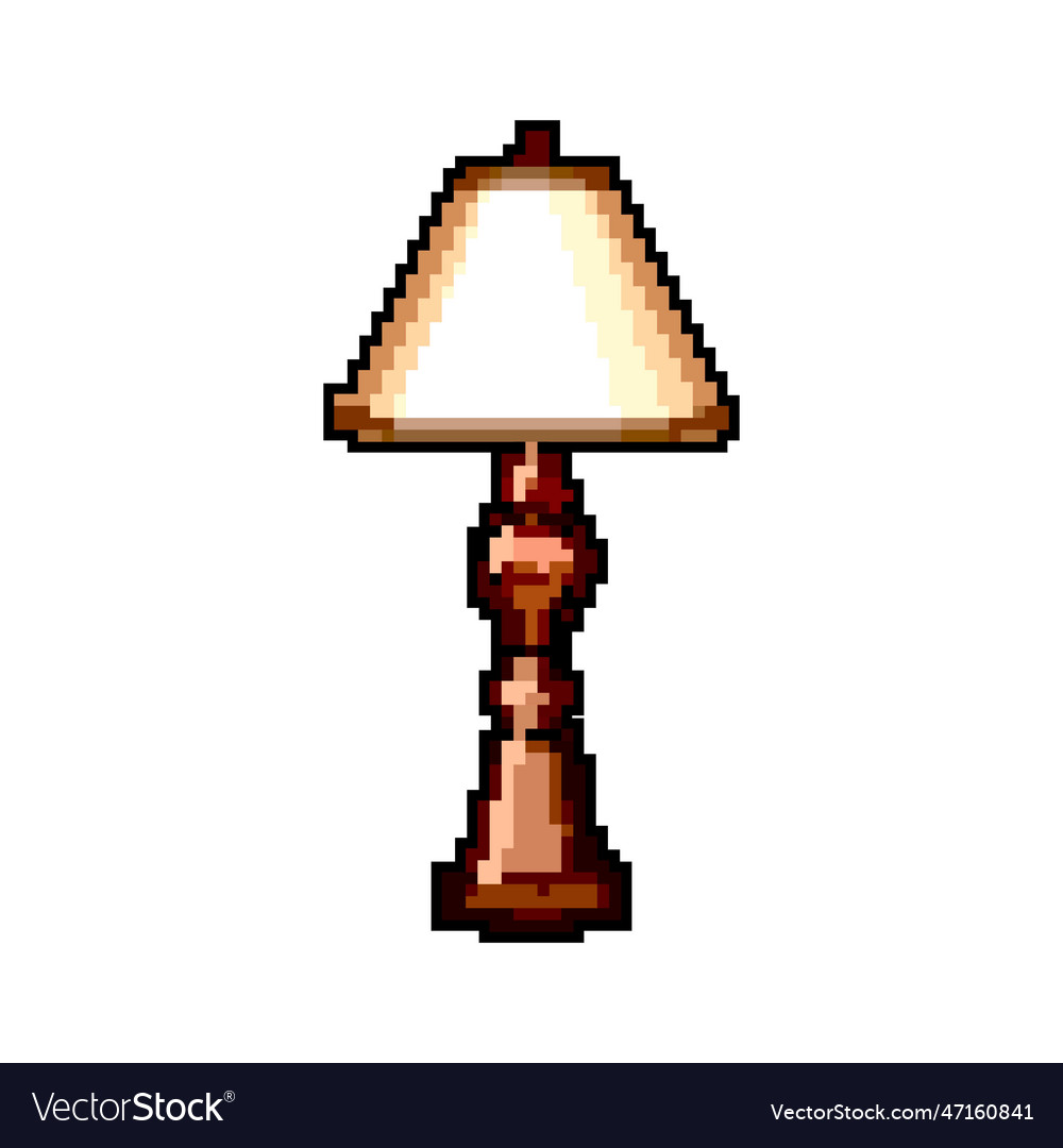 oil kerosene lamp game pixel art vector illustration Stock Vector Image &  Art - Alamy