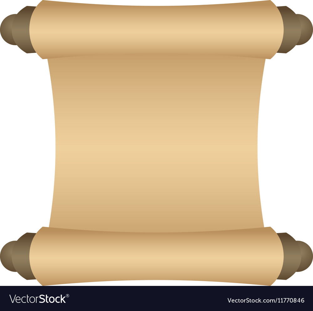 Manuscript blank paper Royalty Free Vector Image