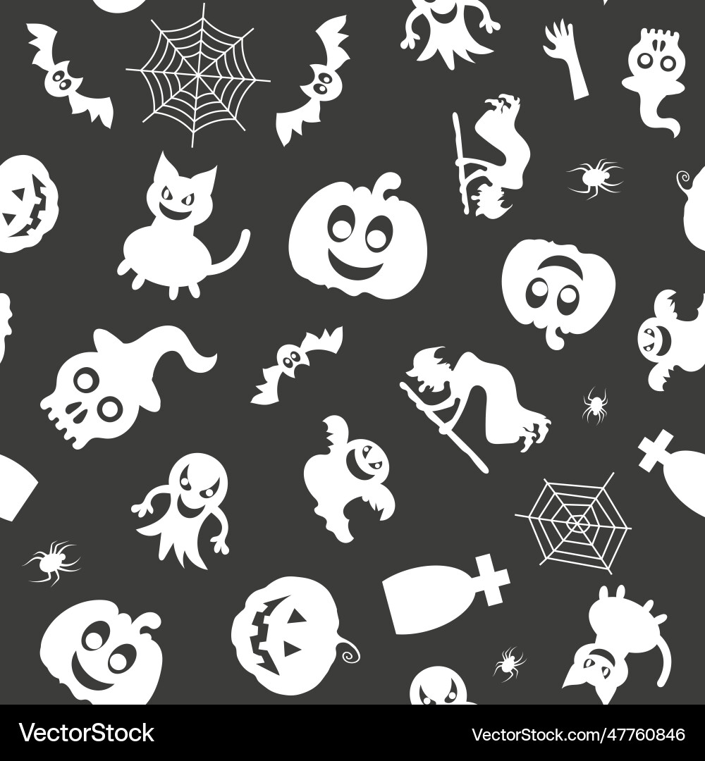 Seamless pattern for halloween design Royalty Free Vector