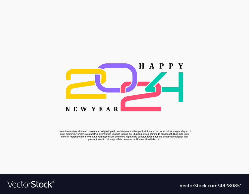 2024 Logo Design Royalty Free Vector Image - Vectorstock