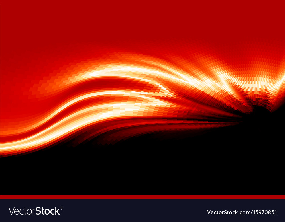 Download Abstract Painting of a Large Wave with Fire and Flames