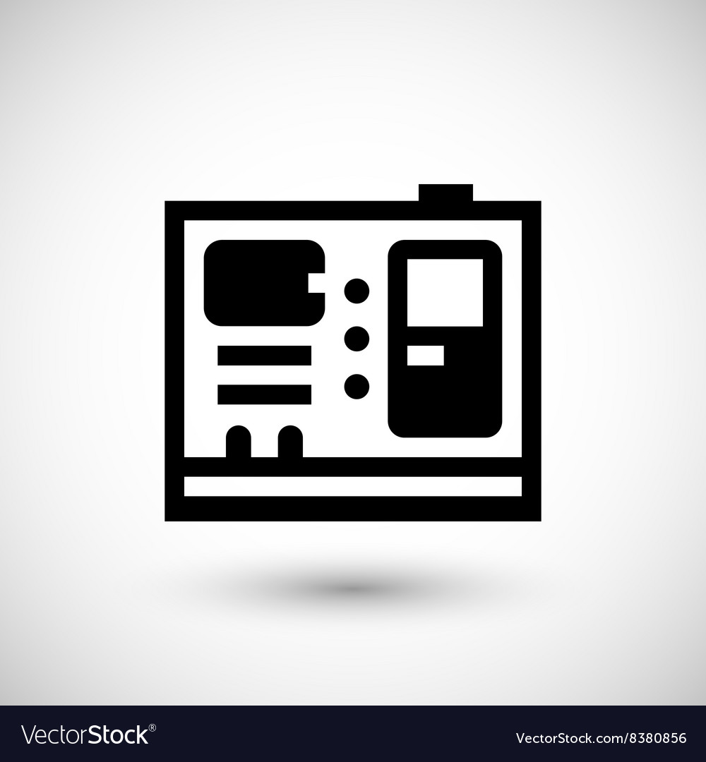 Download Electric generator icon Royalty Free Vector Image