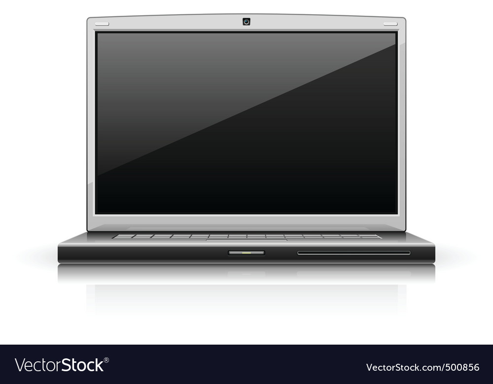 Laptop modern computer Royalty Free Vector Image