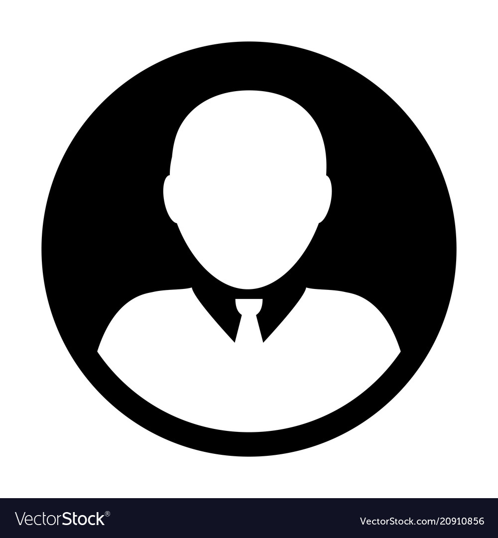User icon male person symbol profile circle Vector Image