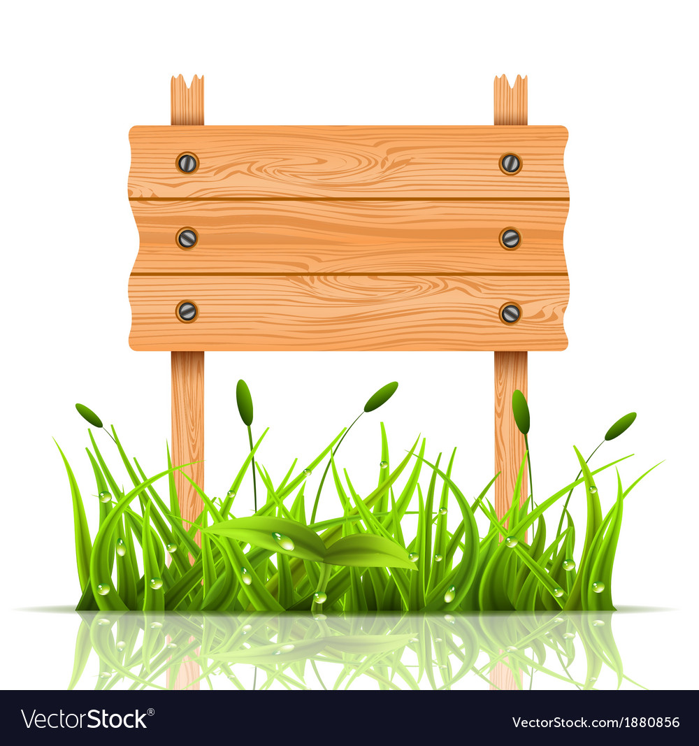 Wooden banner Royalty Free Vector Image - VectorStock