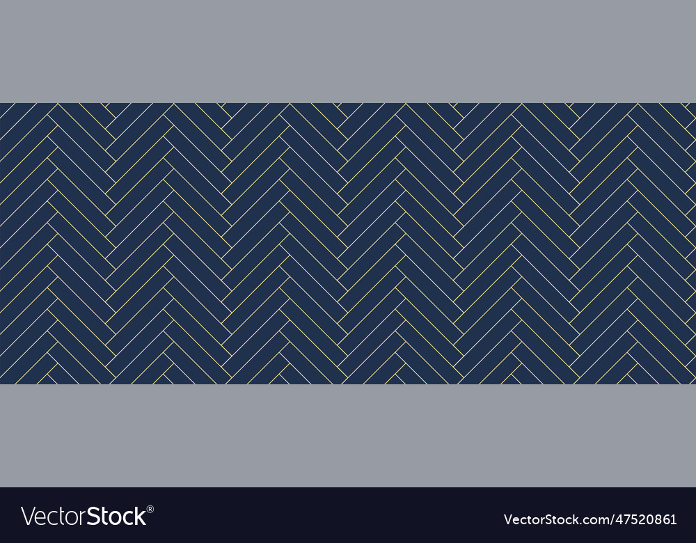 Herringbone floor seamless pattern black gold Vector Image