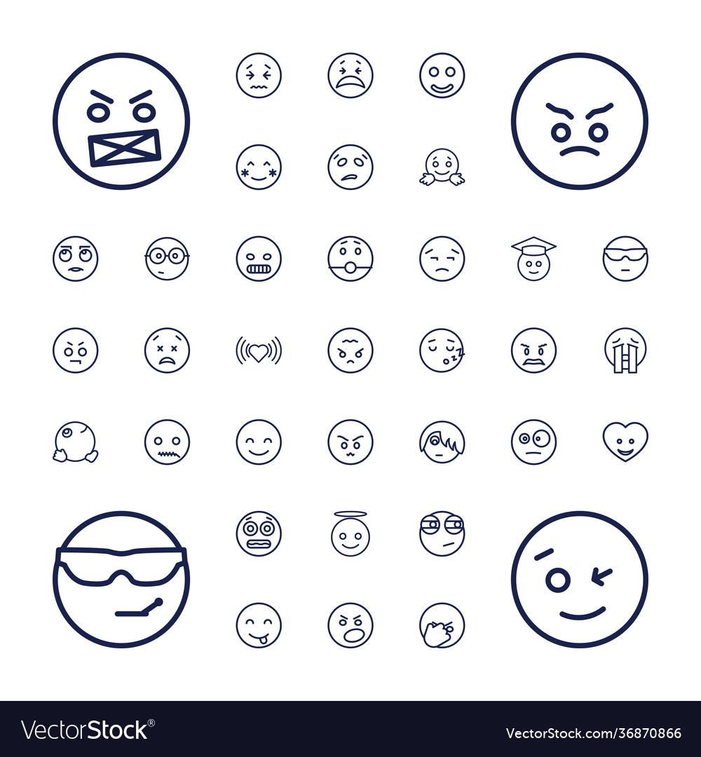 37 emotion icons