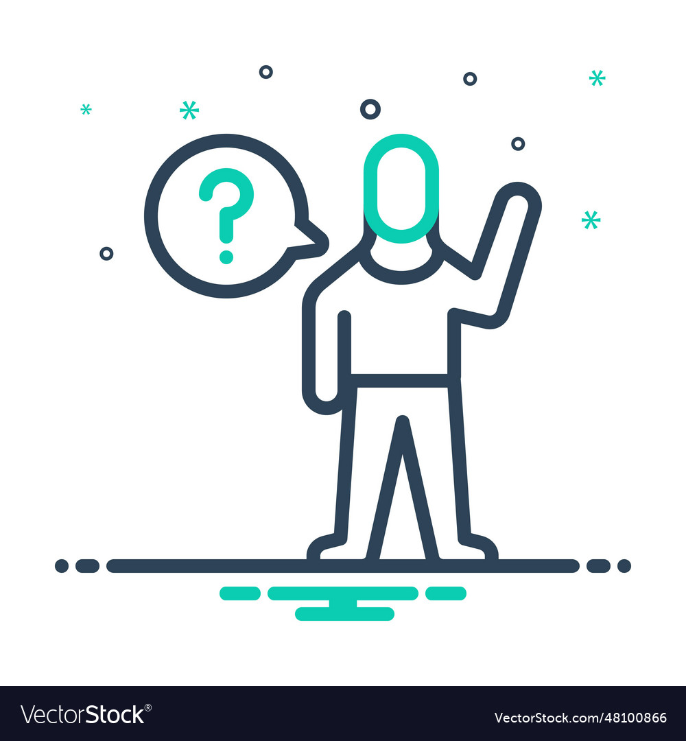 Ask Royalty Free Vector Image - VectorStock