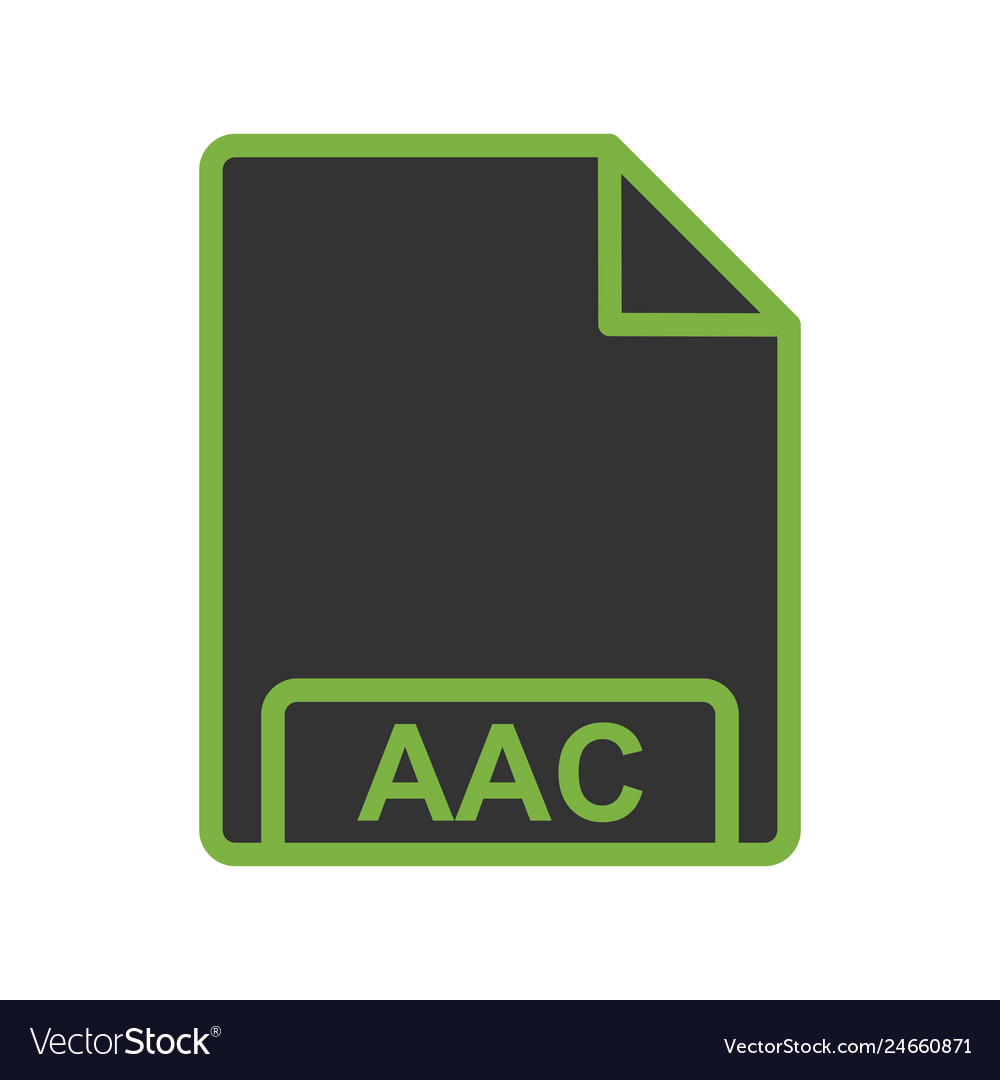 Aac icon Royalty Free Vector Image - VectorStock