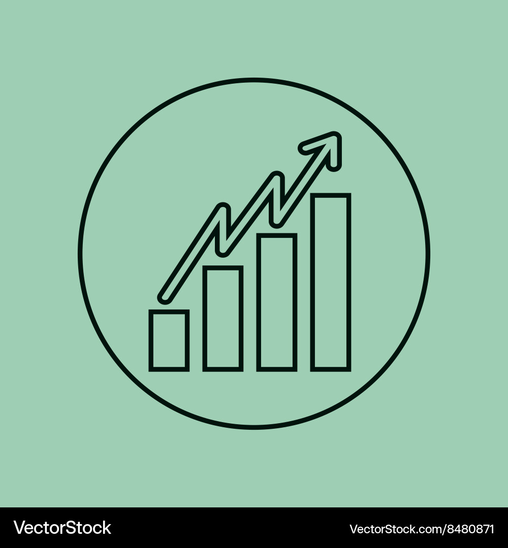 Growth icon design Royalty Free Vector Image - VectorStock