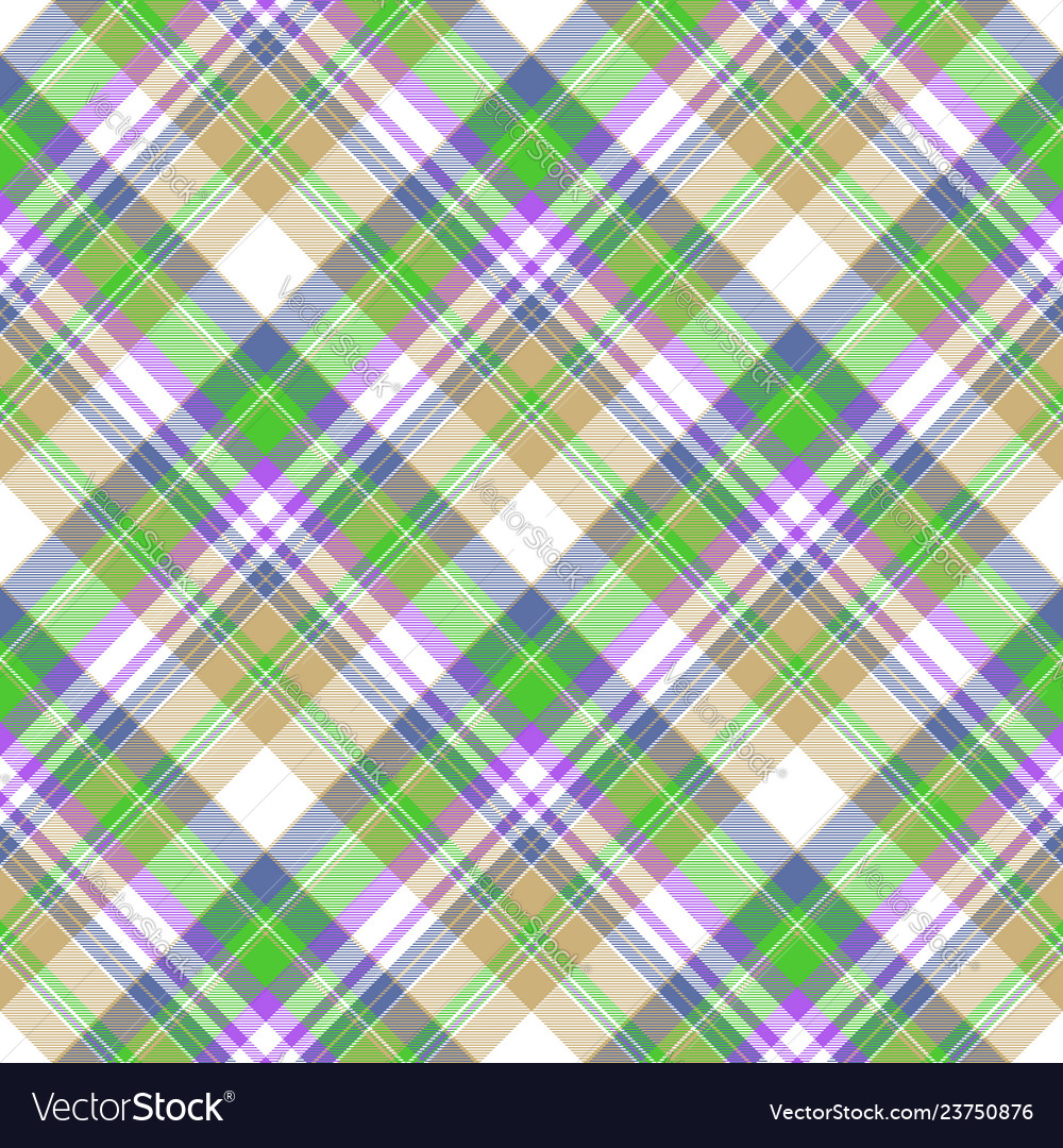 Color Plaid Fabric Texture Seamless Pattern Vector Image