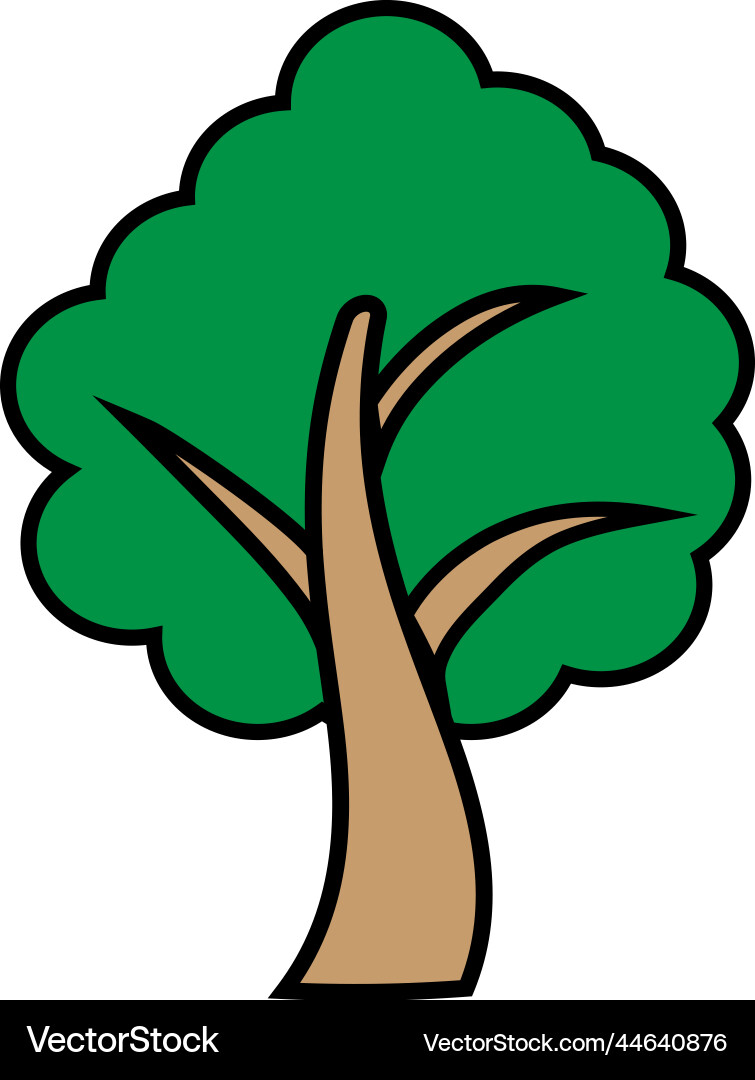 Tree icon logo design template Royalty Free Vector Image
