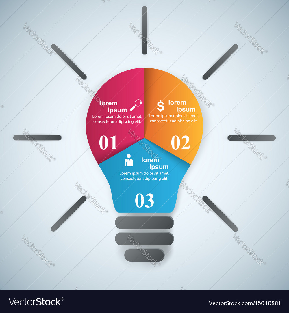 Business infographics origami style Royalty Free Vector