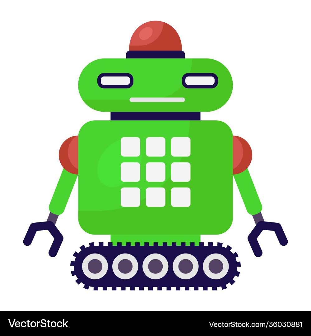 Conveyor robot Royalty Free Vector Image - VectorStock