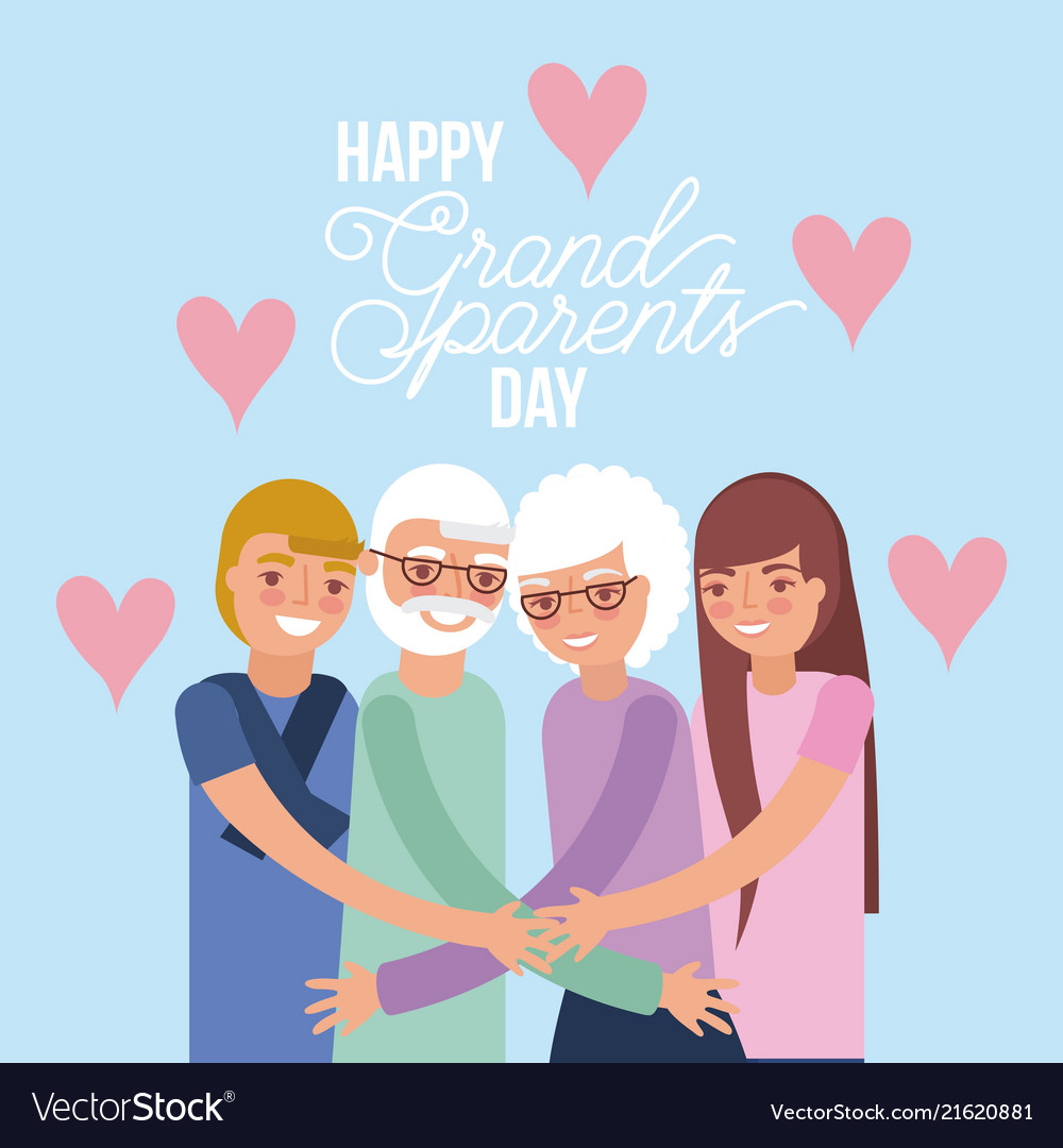 Grandparents day card Royalty Free Vector Image