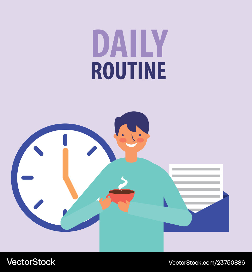 People active breaks Royalty Free Vector Image