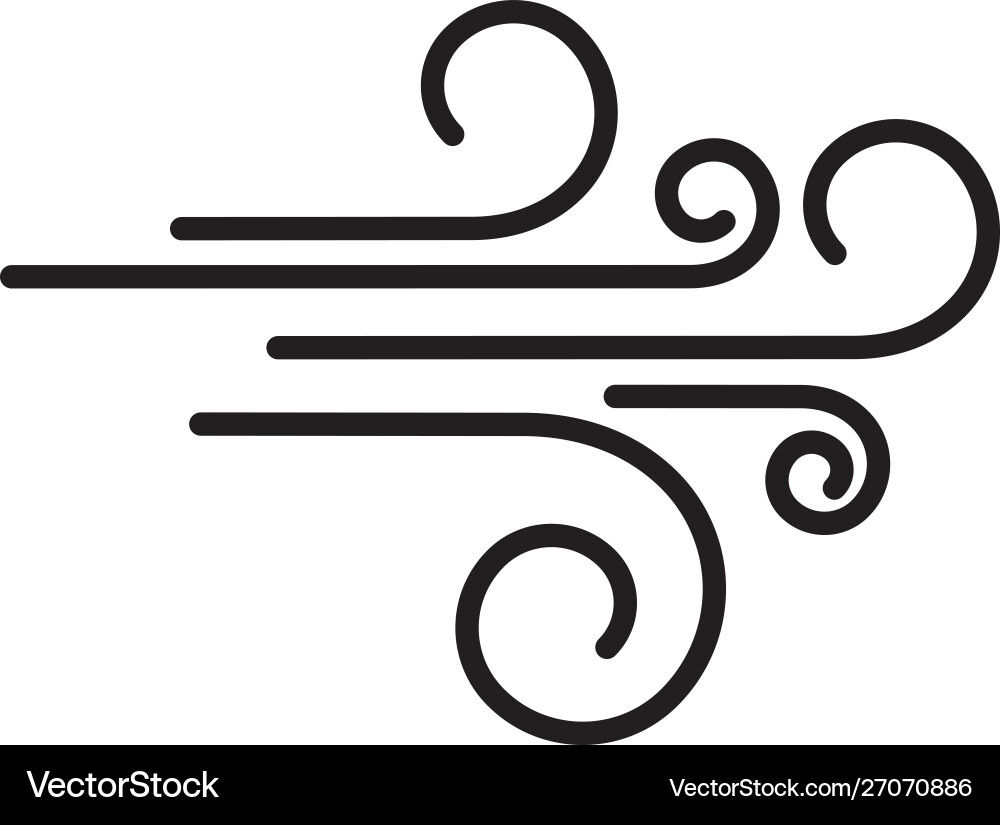 Wind icon design template Royalty Free Vector Image