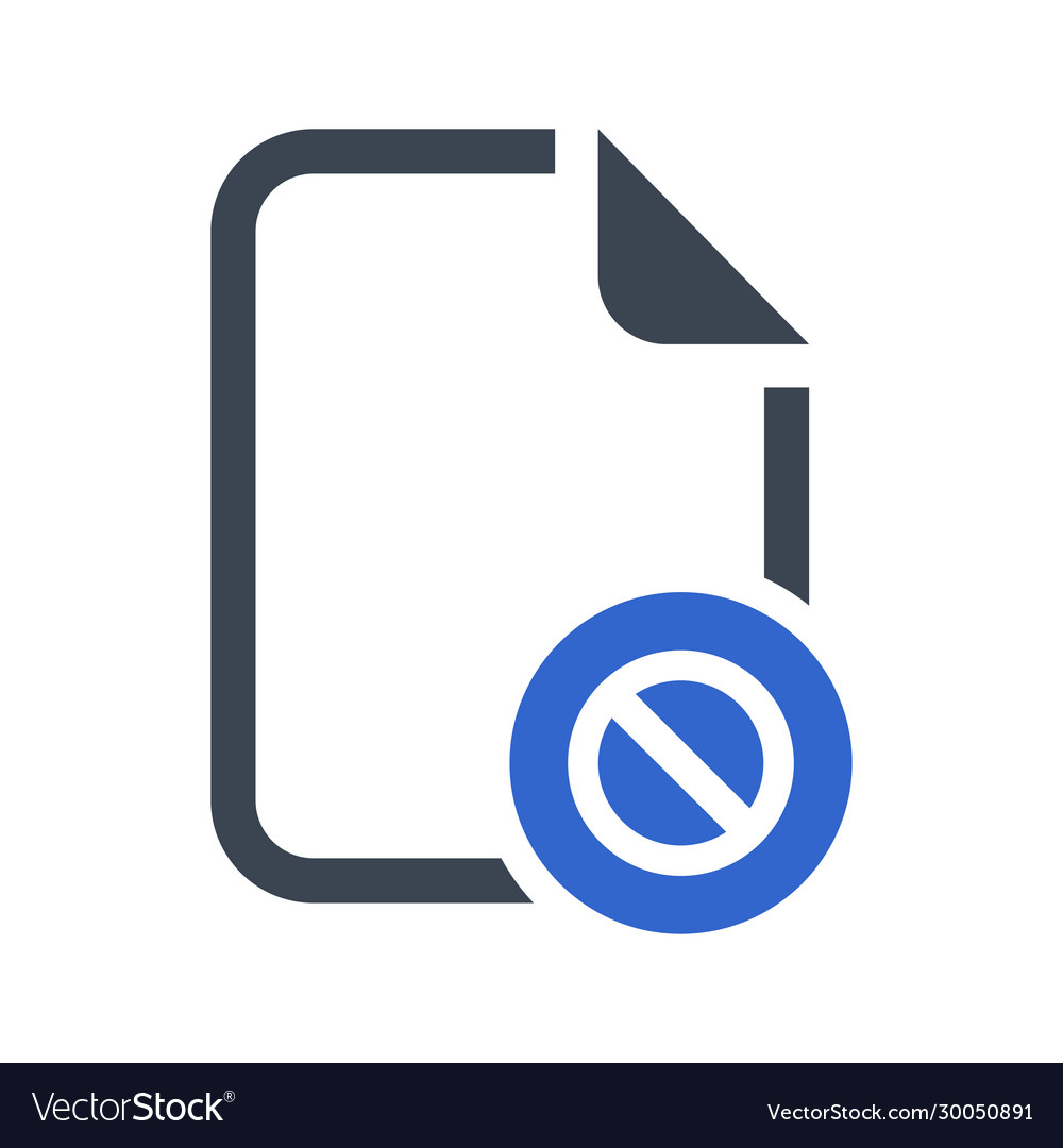 Block file icon Royalty Free Vector Image VectorStock