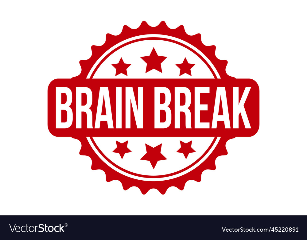 brain-break-rubber-stamp-seal-royalty-free-vector-image