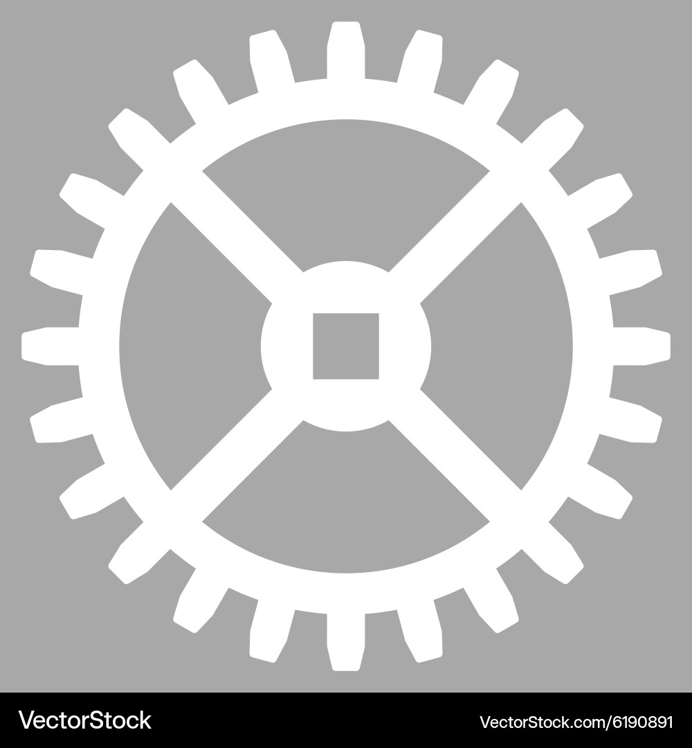 Clock gear icon Royalty Free Vector Image - VectorStock