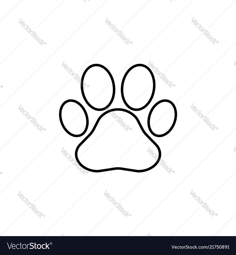 Cat Paw Prints White Transparent, Stylish Black Cat Paw Print Icon Vector  Illustration, Cat Icons, Black Icons, Paw Icons PNG Image For Free Download