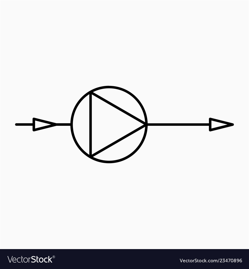 water pump isometric symbol