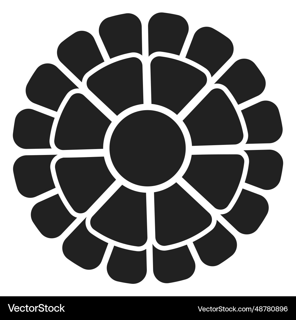 Daisy flower icon Royalty Free Vector Image - VectorStock