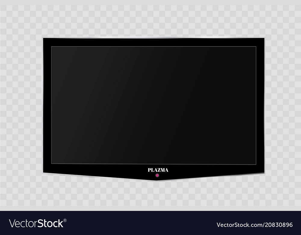 Frame Of Tv Empty Led Monitor Computer Or