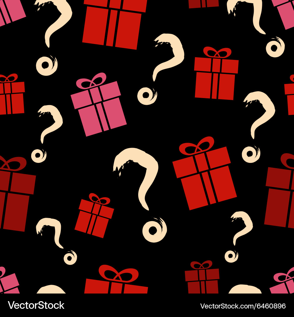 Gift box seamless pattern Royalty Free Vector Image