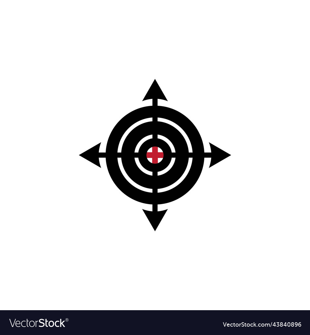 Gun target icon Royalty Free Vector Image - VectorStock