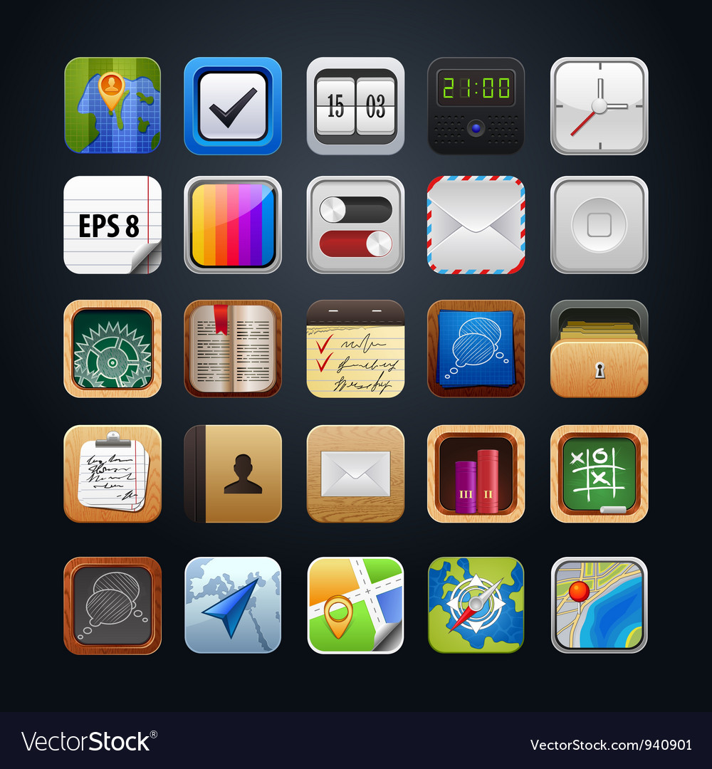 Apps icon set