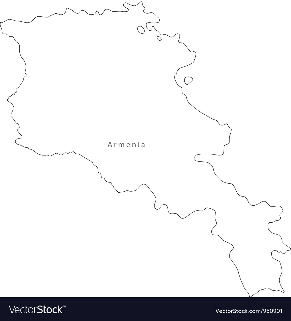 Armenia map Royalty Free Vector Image - VectorStock