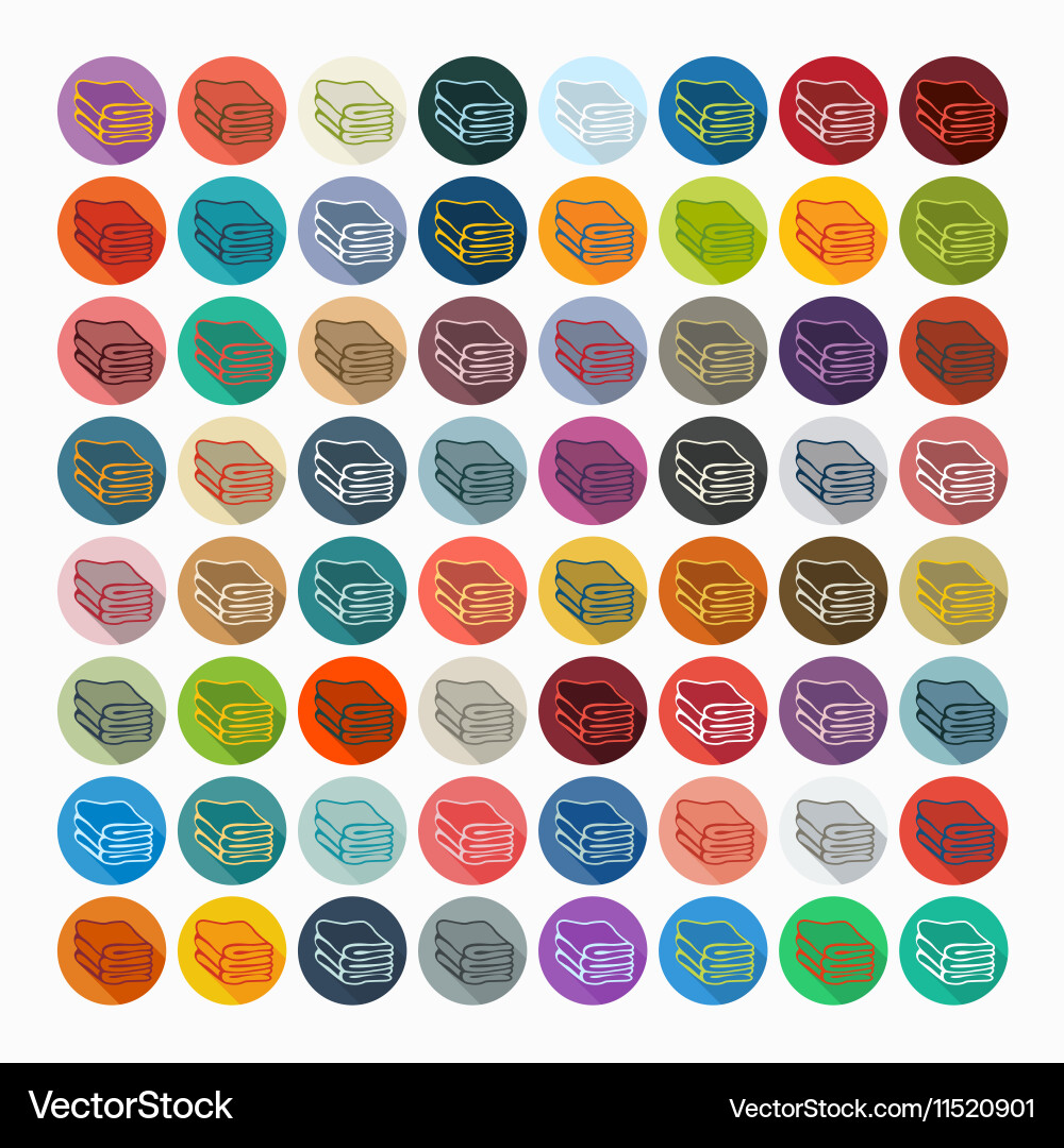 Flat design towels Royalty Free Vector Image - VectorStock