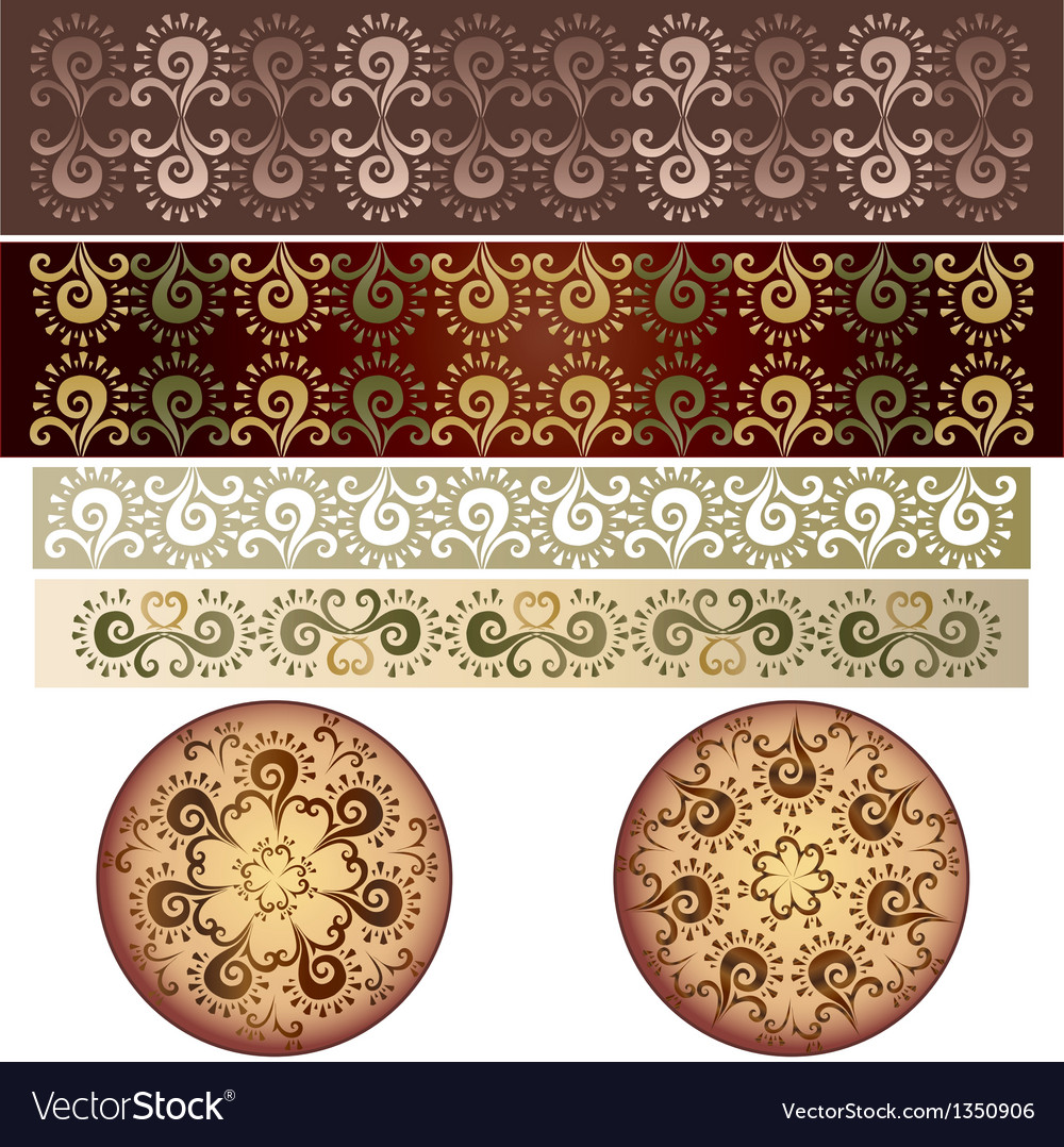 Antique border design Royalty Free Vector Image