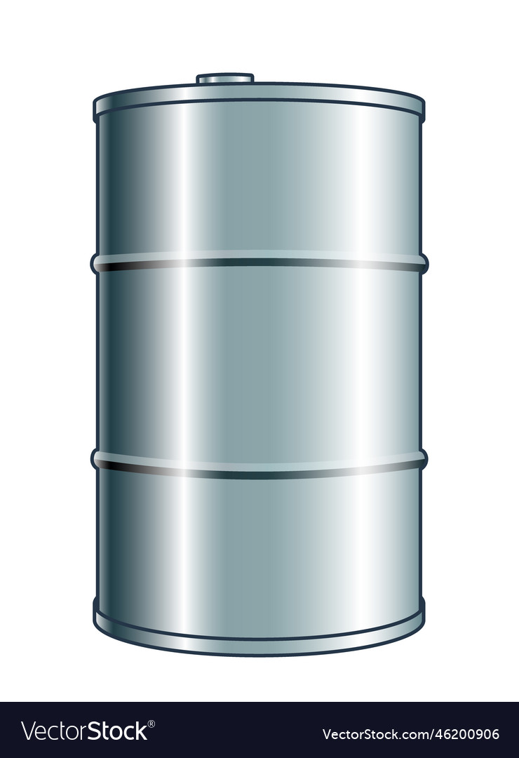 Metal barrel Royalty Free Vector Image VectorStock