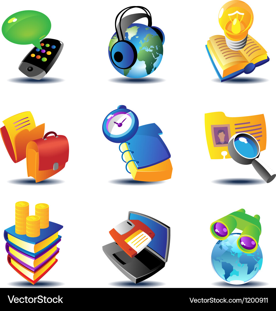 Business data concepts Royalty Free Vector Image